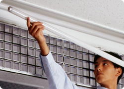 照明器具クリーニング